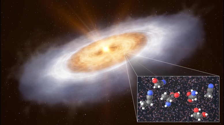 Astronomers Discover Seeds of Life in Young Star’s Planet-Forming Disc