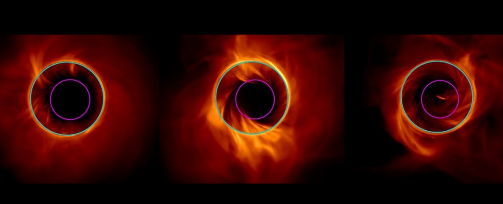 Shadow Realm at Black Hole’s Edge Simulated For The First Time : ScienceAlert