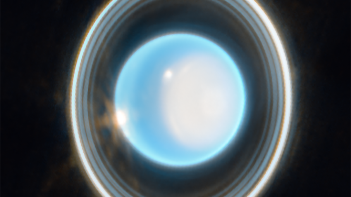 Webb telescope just peeked at Uranus and got mooned, literally