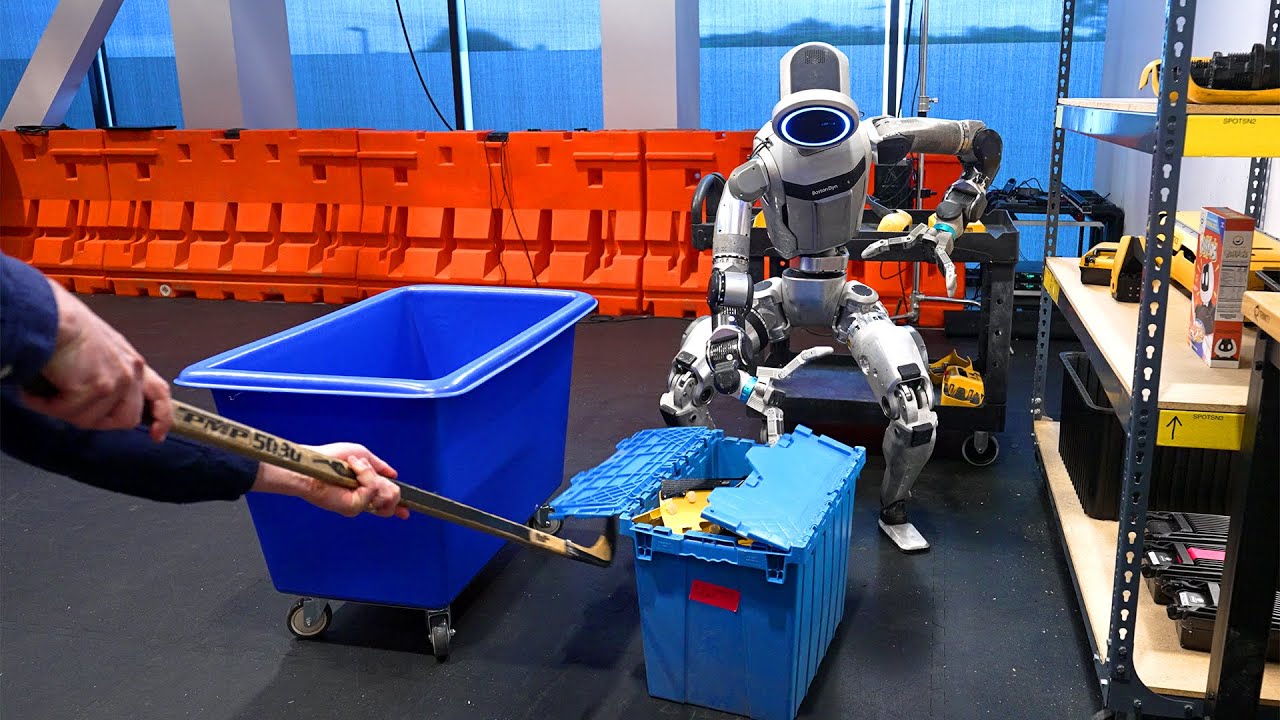 Boston Dynamics’ humanoid robot handles annoying co-worker gracefully