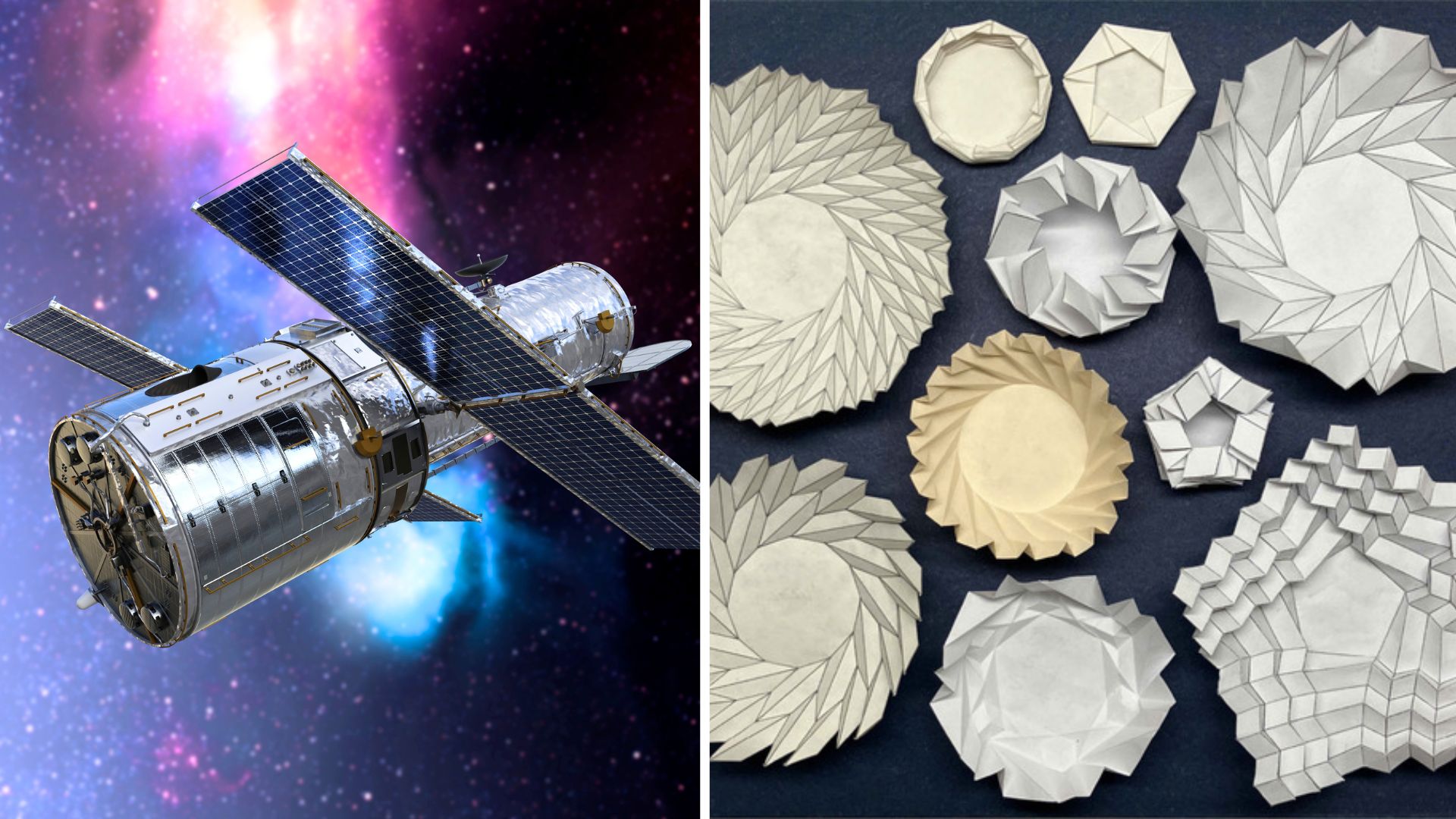 Folding spacecraft design could be enhanced with origami patterns
