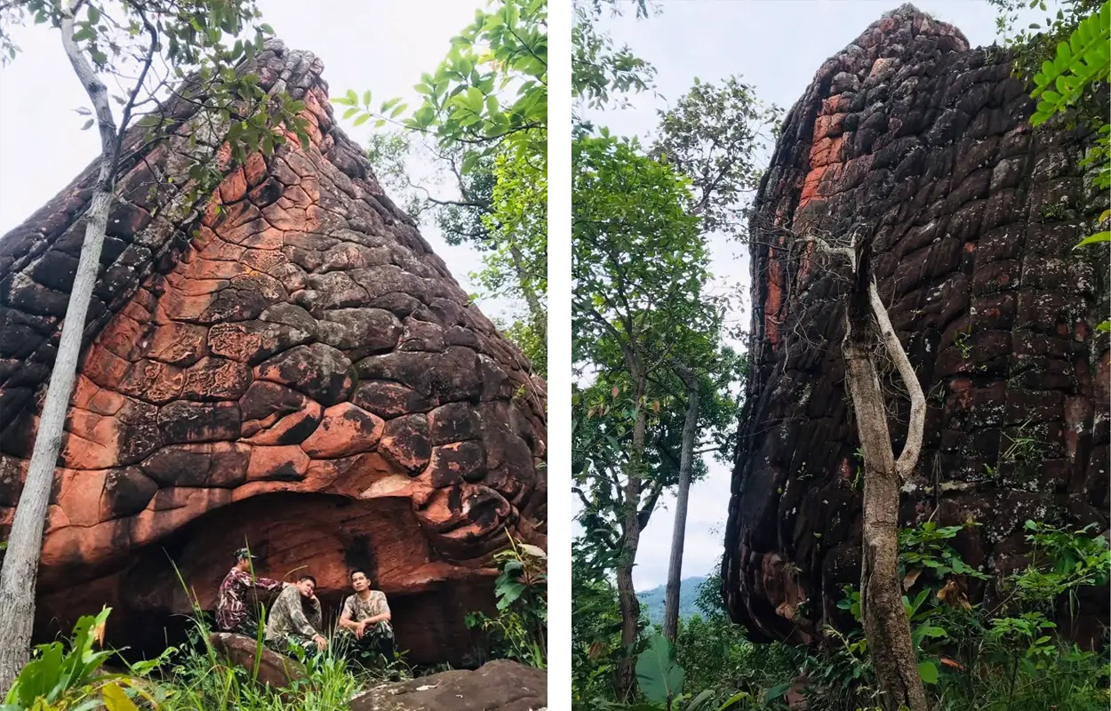 Mysterious cave monument discovered in Thai forest sanctuary