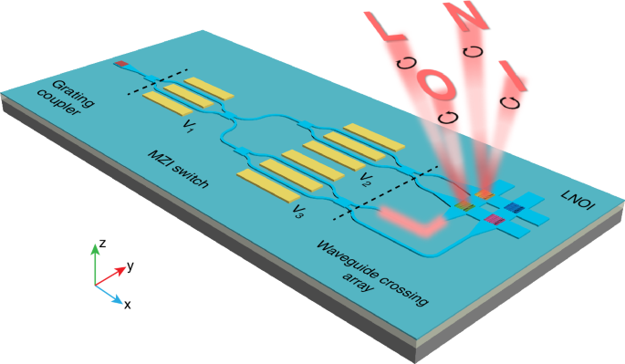 Dynamic holographic display with addressable on-chip metasurface network based on lithium niobate photonics