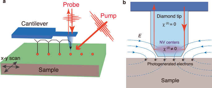 An ultrafast diamond nonlinear photonic sensor
