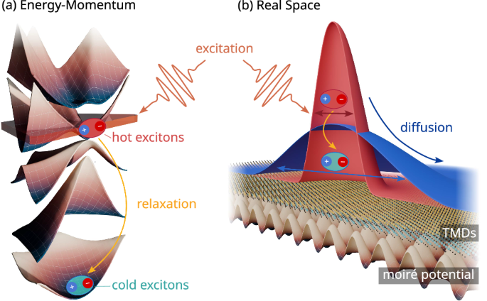 Spatiotemporal dynamics of moiré excitons in van der Waals heterostructures