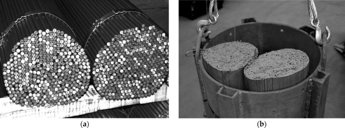 Simplified model of the effective thermal conductivity of a bundle of round steel bars