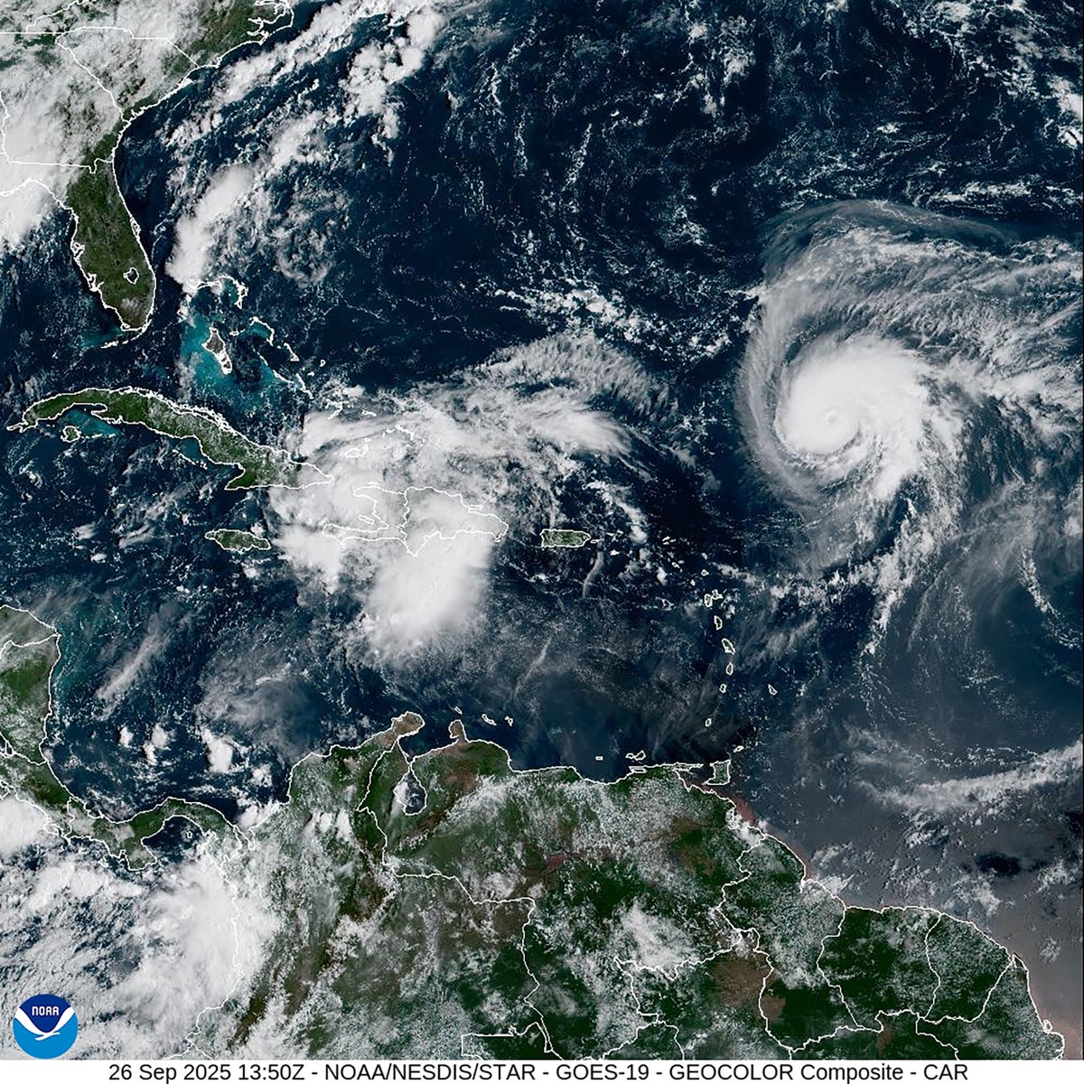 Hurricane Humberto and Potential Tropical Storm Imelda Complicate Forecasts