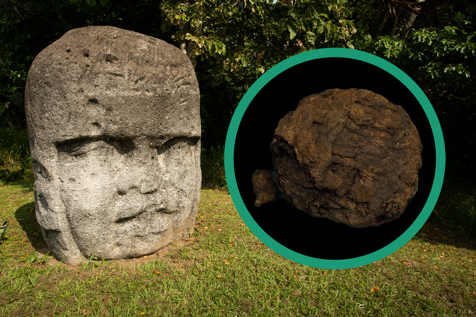 Olmec rubber balls preserved with anoxia technology