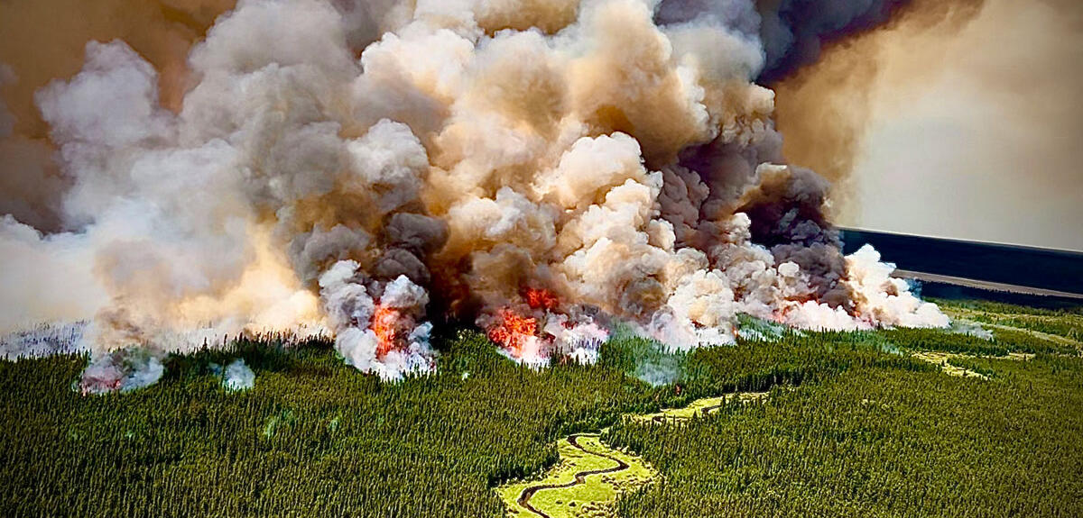North American fires contaminate Europe