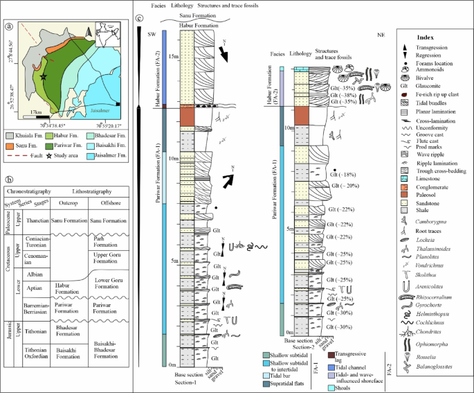 Oxygen-depleted and ferruginous seawater composition imprinted in Early Cretaceous Fe-rich Al-glauconites in marginal marine deposits