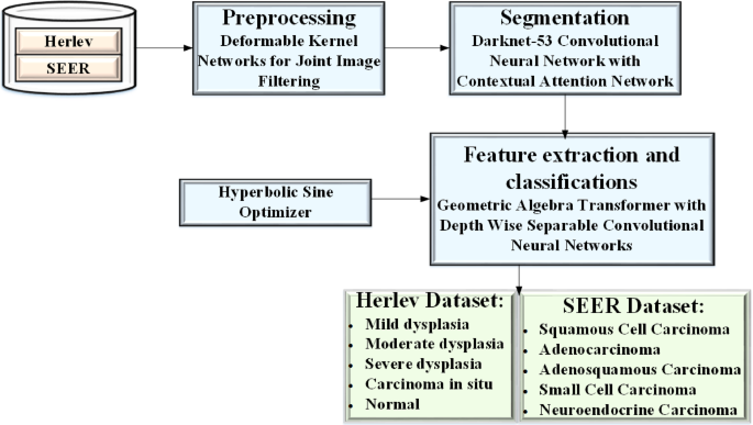 Cervical cancer prediction using deformable kernel darknet-53 and depth wise separable convolutional neural networks