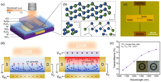Enhanced SWIR photodetection in Te0.7Se0.3 alloy based phototransistors with spectral range of 1300 nm via dual-gate engineering