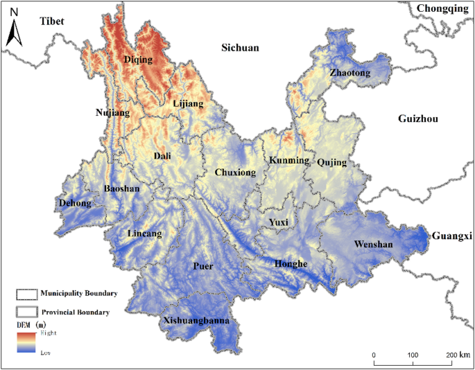Multi-scenario simulation of land use change based on the objectives of cultivated land, ecological protection, and economic development in Yunnan Province, China