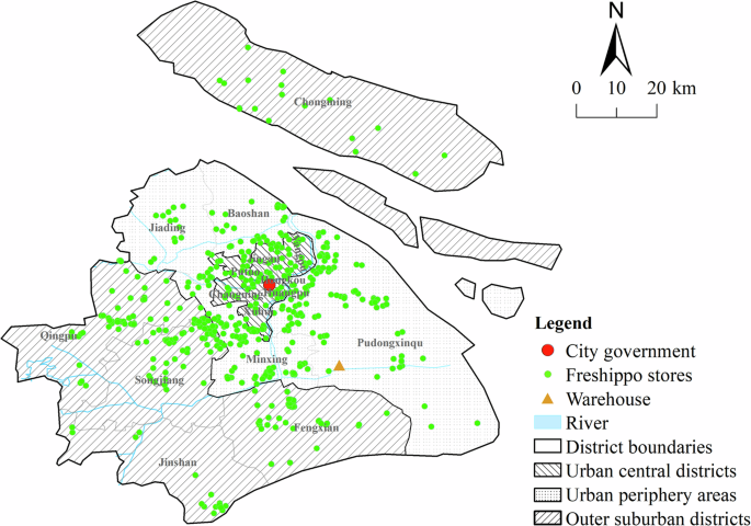 Spatial-temporal distribution characteristics and influencing factors of new retail stores: a case study of Freshippo stores in Shanghai