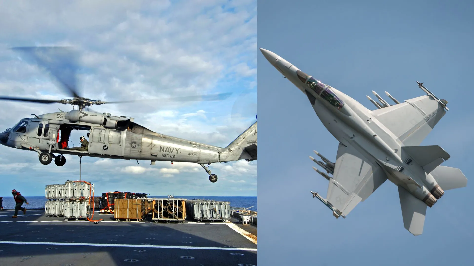 US Navy’s frontline fighter jet, helicopter crash in South China Sea