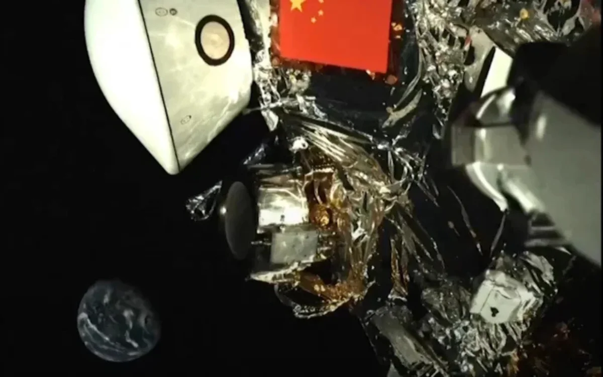 China’s space probe which is halfway to asteroid grabs stunning selfie as Earth glows tiny in the background