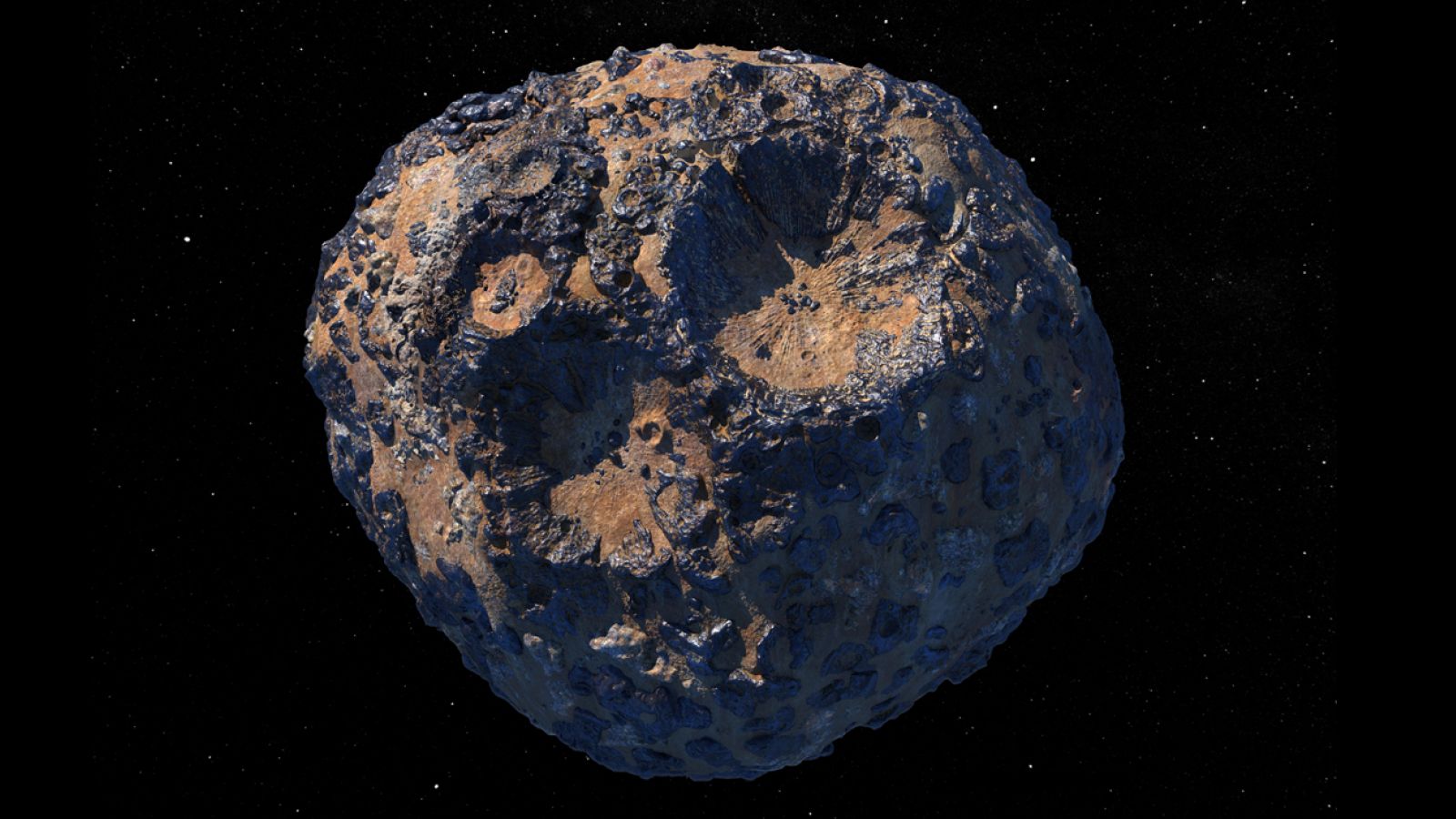 $100,000 quadrillion asteroid Psyche may have volcanoes of molten metal to thank for its shiny appearance