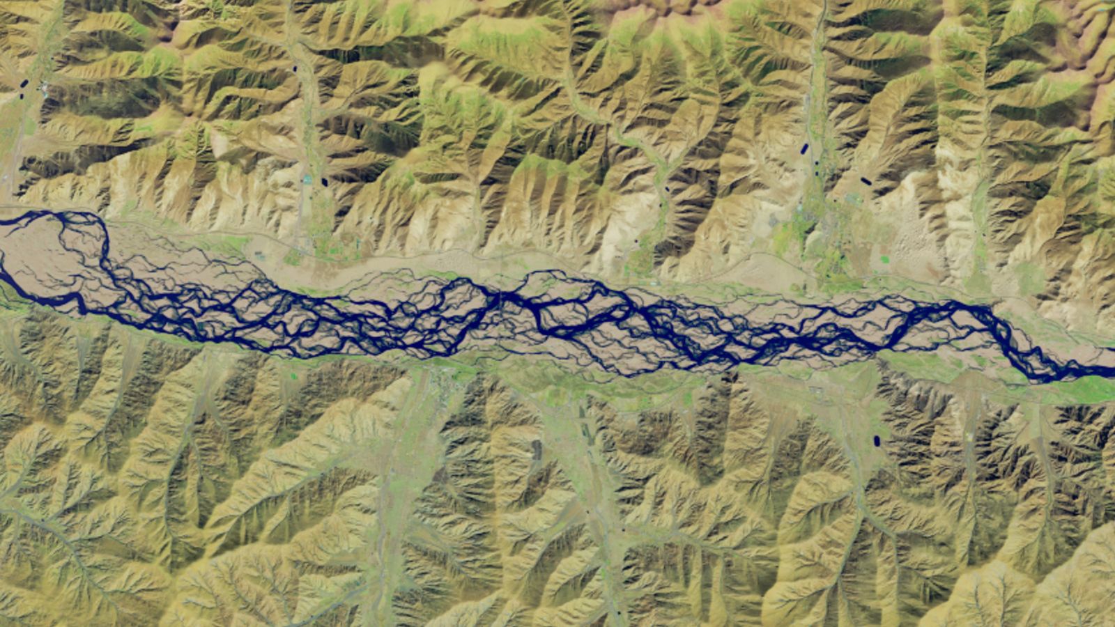 Shapeshifting ‘braided river’ in Tibet is the highest in the world, and is becoming increasingly unstable — Earth from space