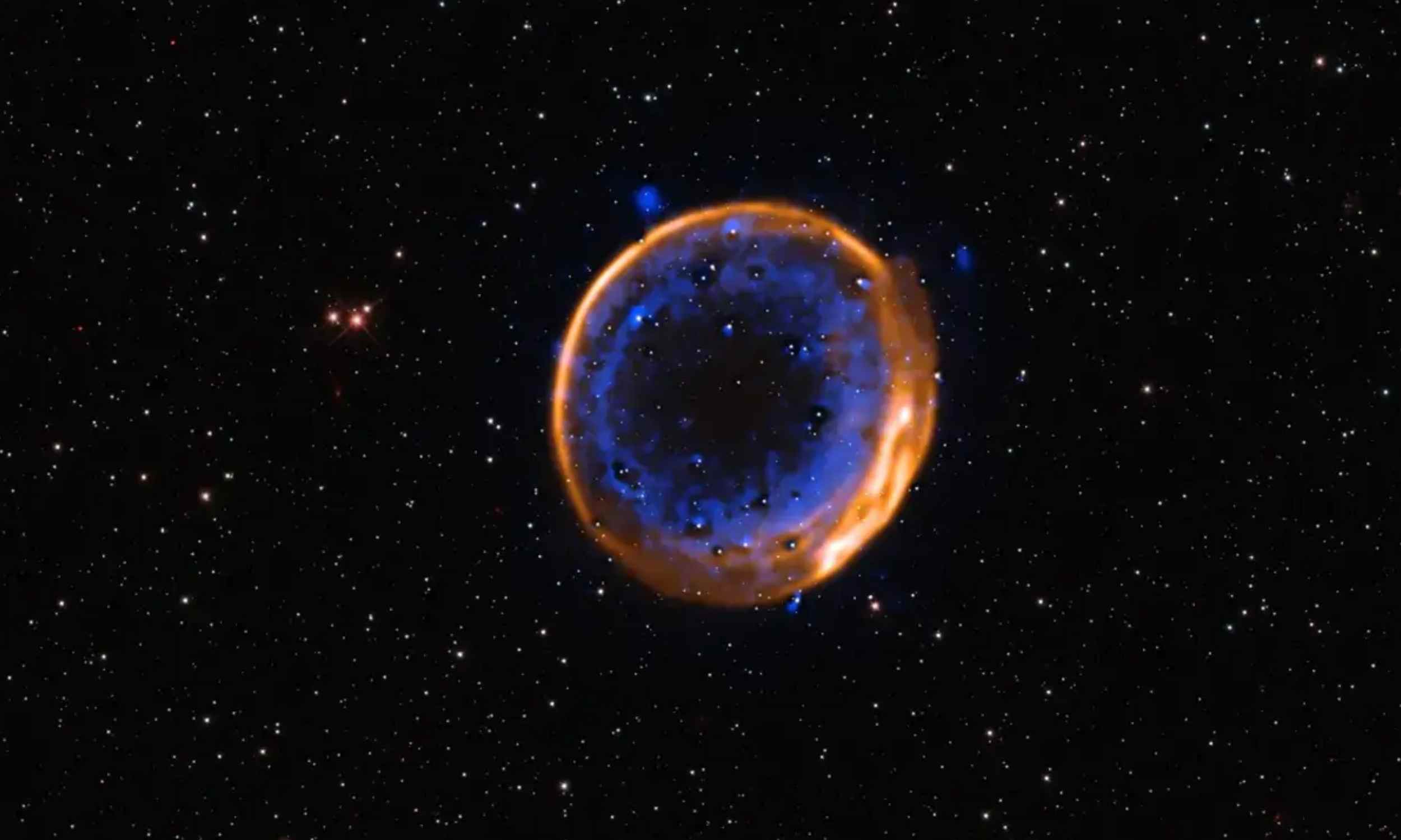 Astronomers capture first image of a star that exploded twice
