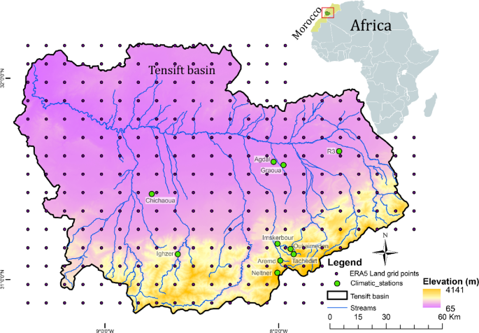 Downscaled ERA5 Land addresses agrometeorological data scarcity in North African basins