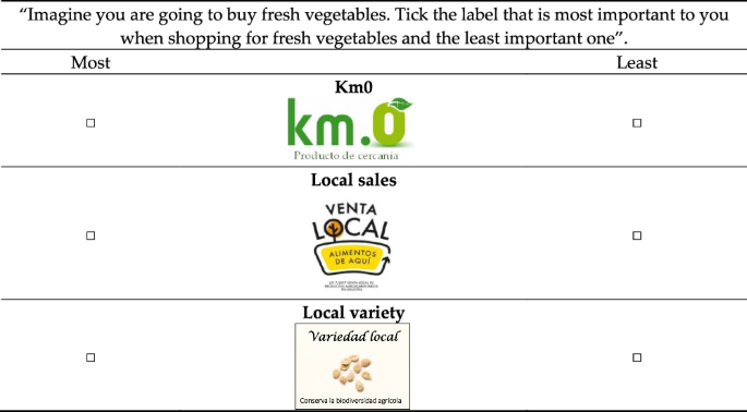 Exploring consumer label preferences for fresh vegetables in Aragon: insights for market differentiation