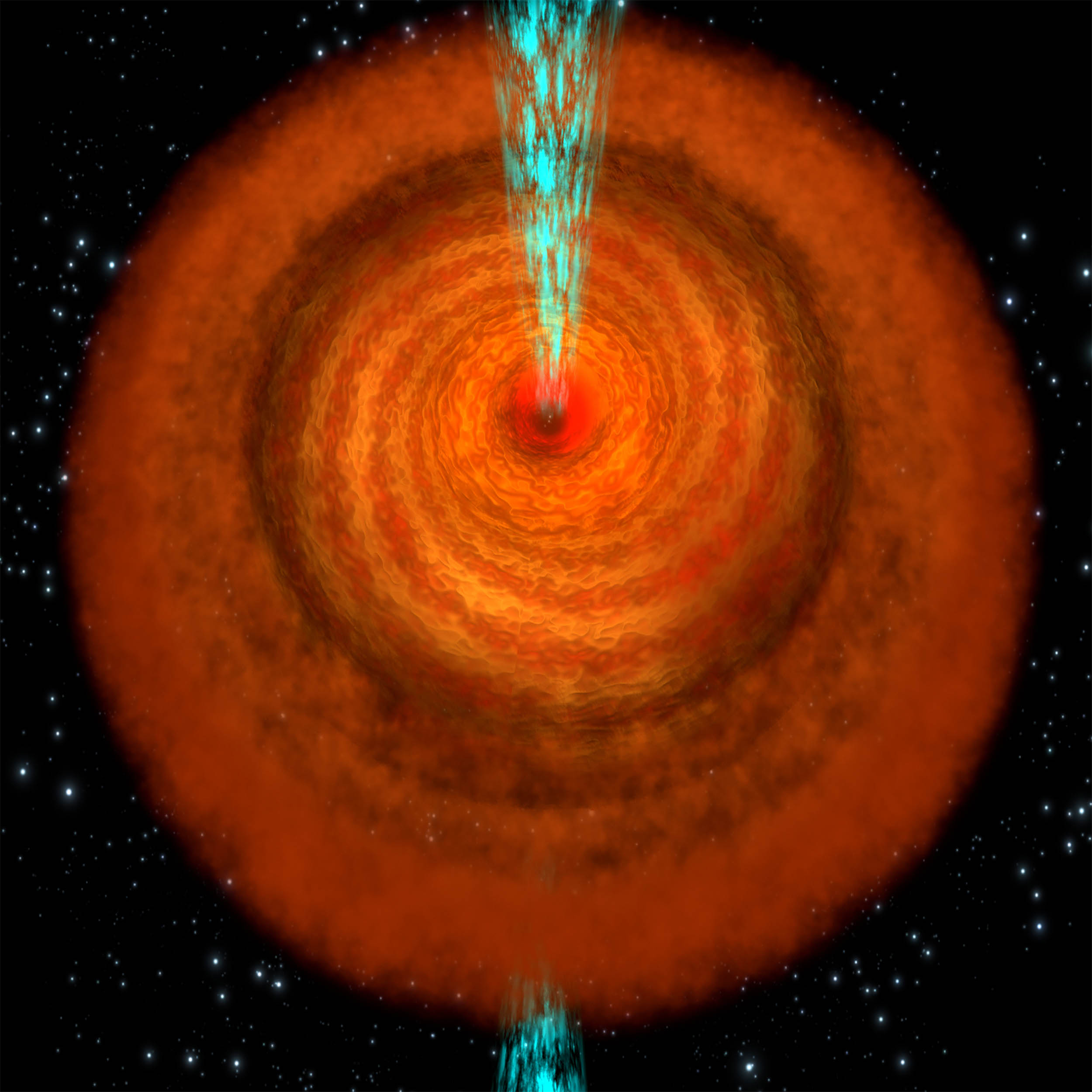 Black hole has enough water to fill “trillions of Earth-size oceans”