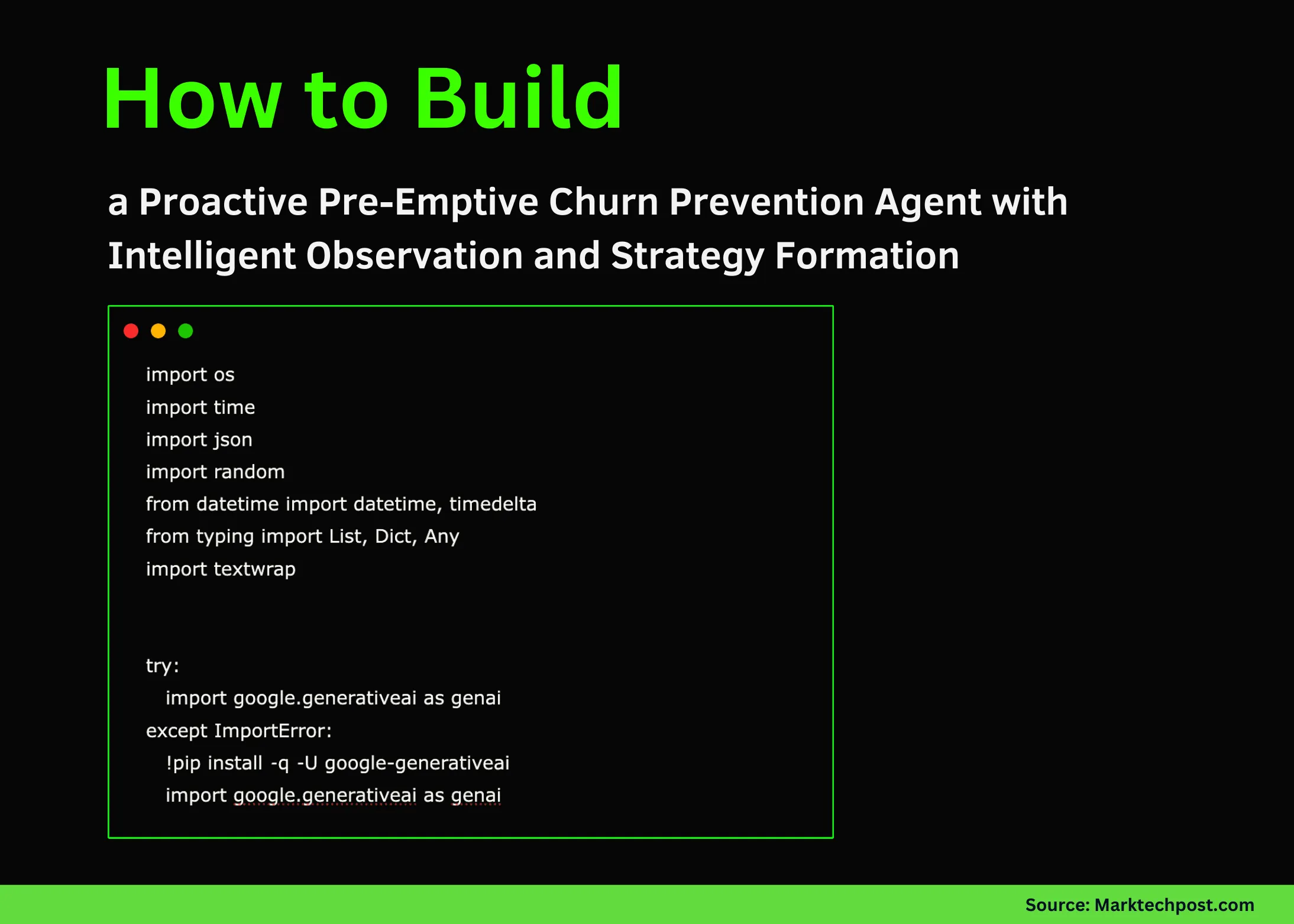 How to Build a Proactive Pre-Emptive Churn Prevention Agent with Intelligent Observation and Strategy Formation