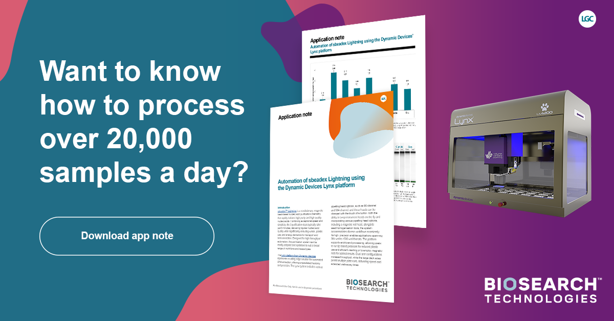 Want to know how to process over 20,000 samples a day?