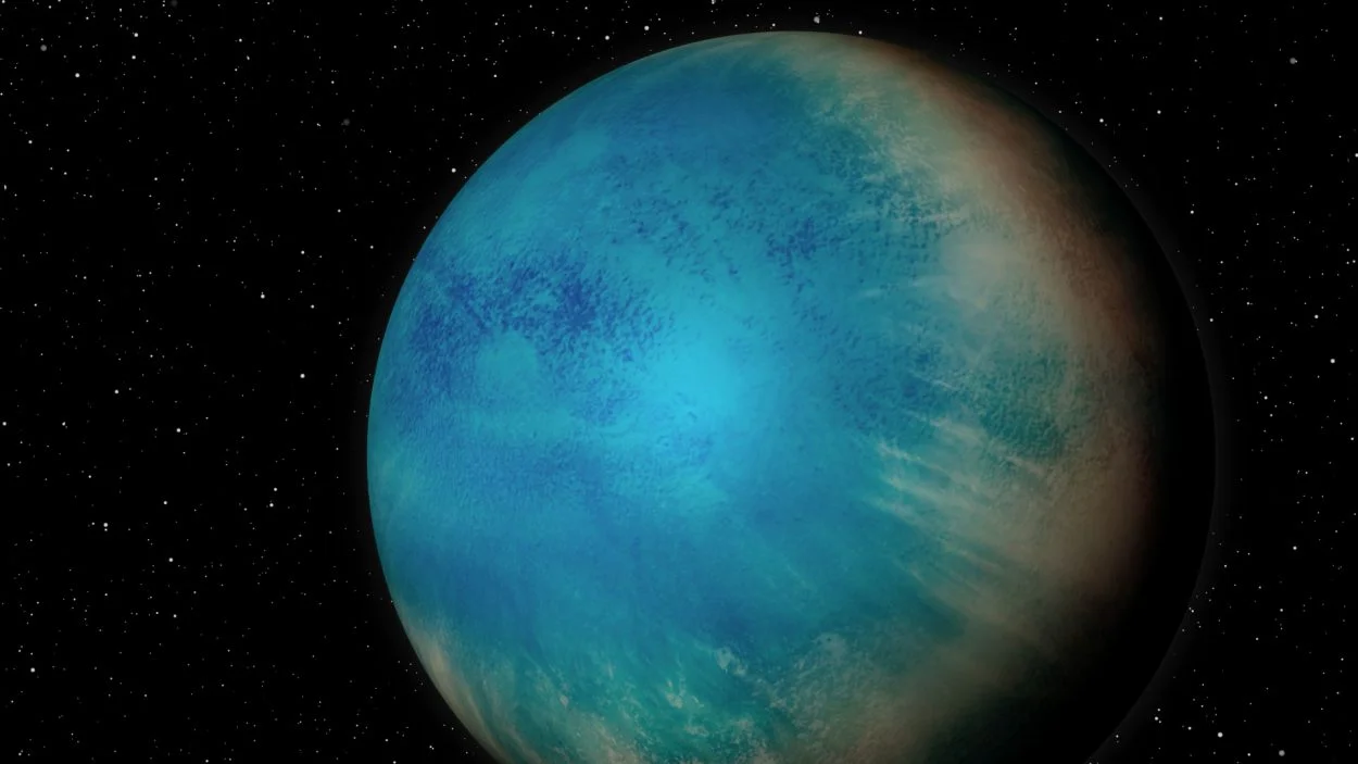 Astronomers have discovered an exoplanet that could be completely covered in water