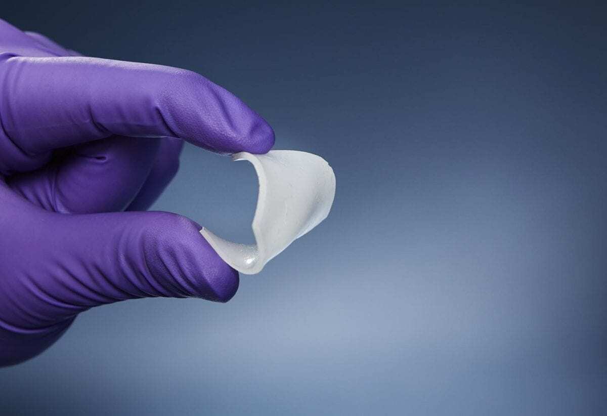 Nanostructured rubber-like material could replace human tissue