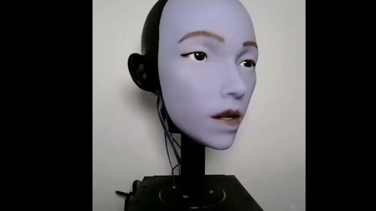 Creepy humanoid robot face learned to move its lips more accurately by staring at itself in the mirror, then watching YouTube
