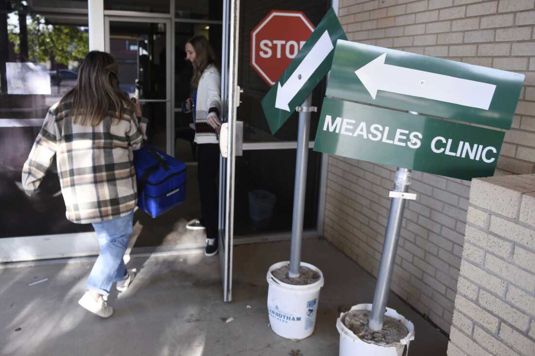 The U.S. is on the brink of losing its elimination status for measles : NPR