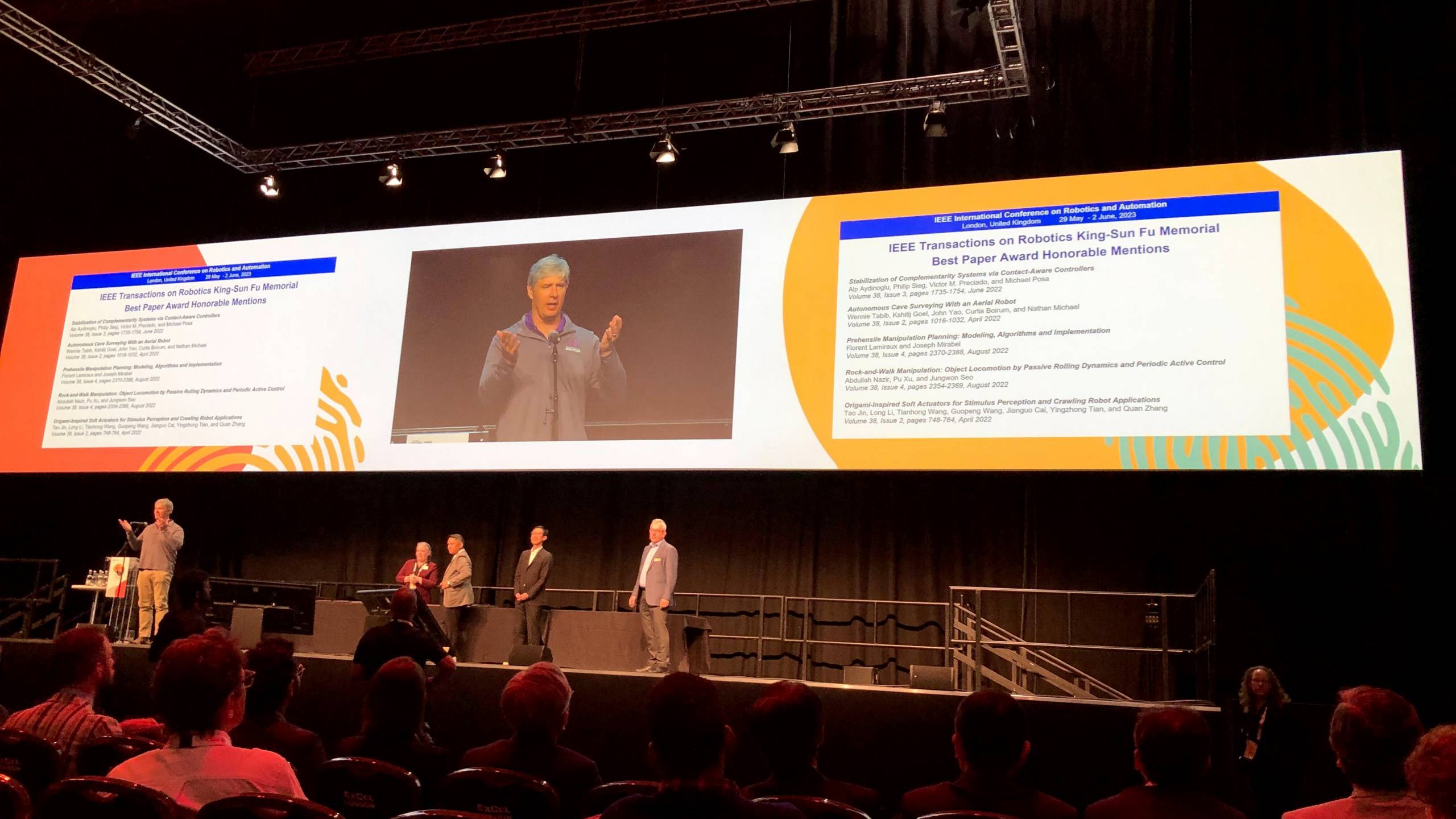 RISLab Receives Honorable Mention for IEEE T-RO King-Sun Fu Memorial Best Paper Award