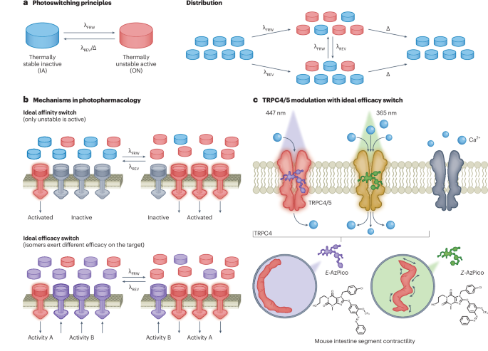 Pick a color to control TRP channels