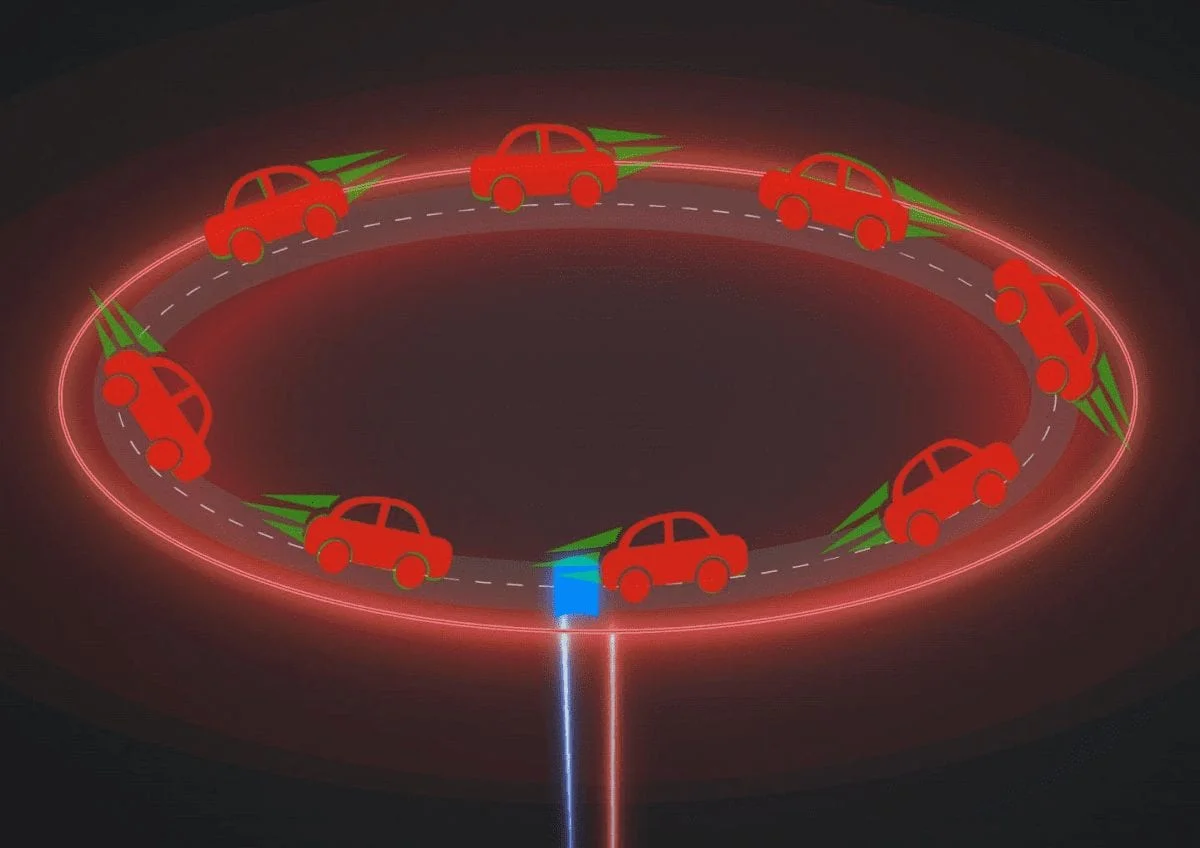 Atomic beltway could solve problems of cosmic gravity