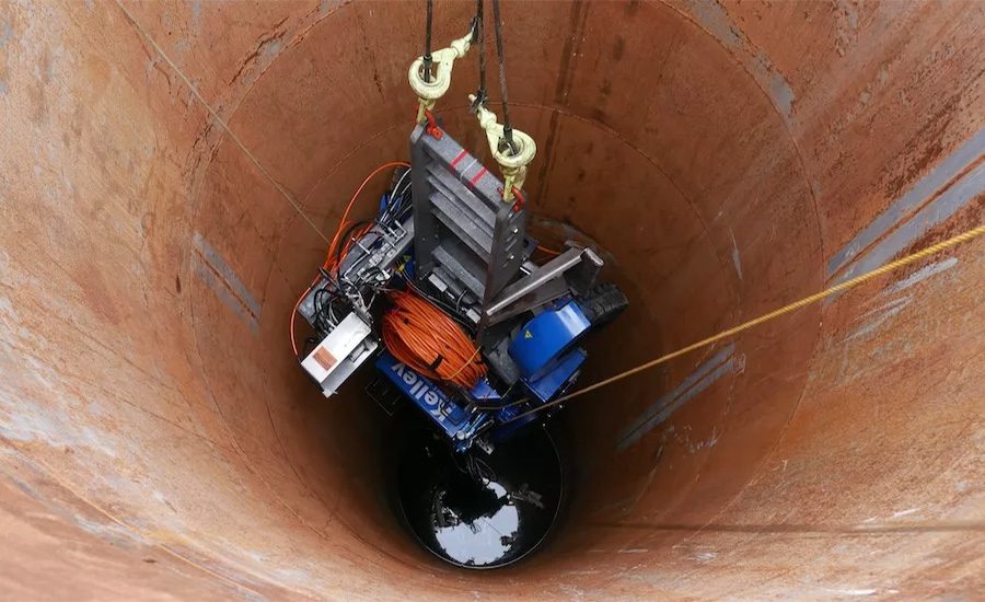Diver-Operated Vehicle Installs New Water Tunnel Liners Without Dewatering