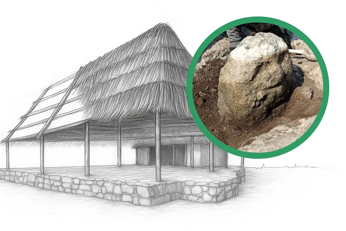 Mayan sculpture depicting face of elderly man found in Sierra Papacal