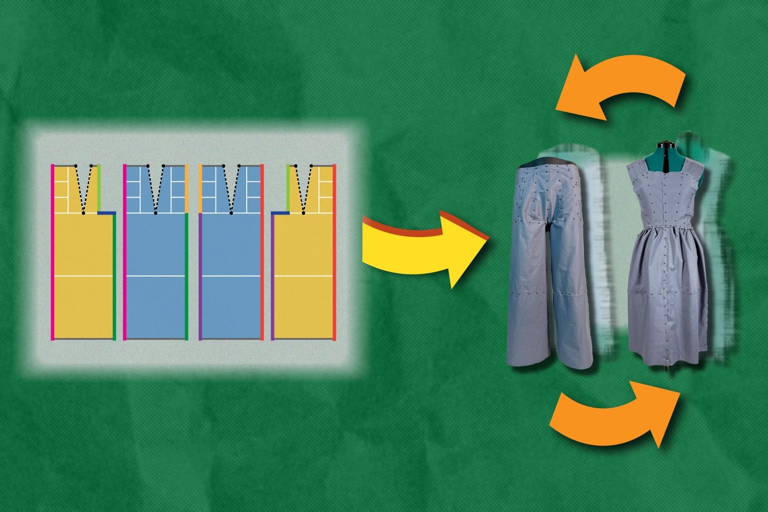 New software designs eco-friendly clothing that can reassemble into new items | MIT News