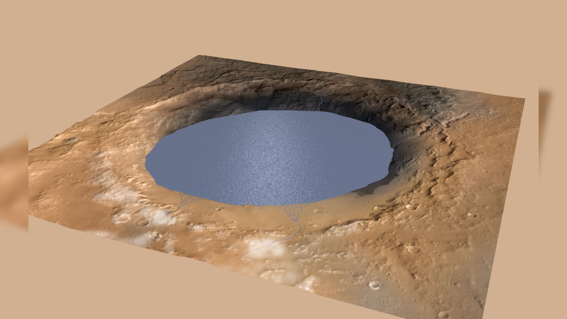 How Mars’ ancient lakes grew shields of ice to stay warm as the Red Planet froze