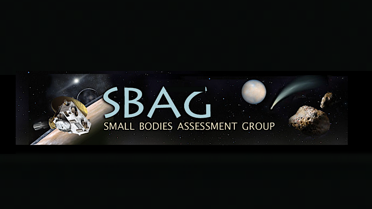 Small Bodies Assessment Group: 34th SBAG Meeting Draft Findings