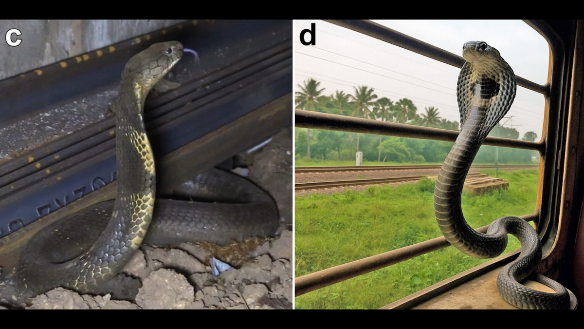 King cobras take the train in India