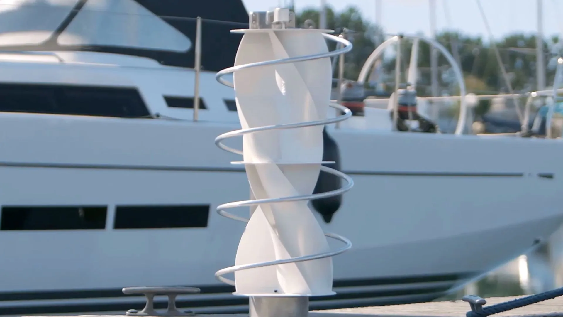 New wind turbine converts ambient airflow into sailboat electricity