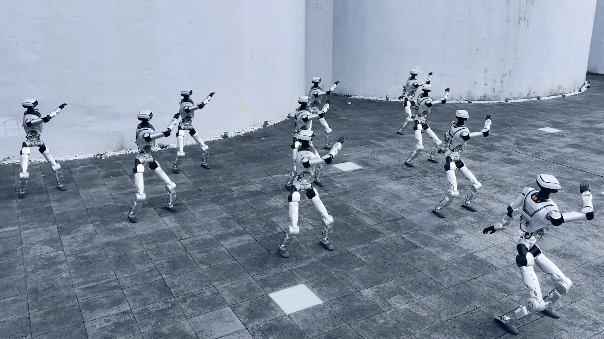 Watch China’s humanoid robots walk out of crates like Matrix scene