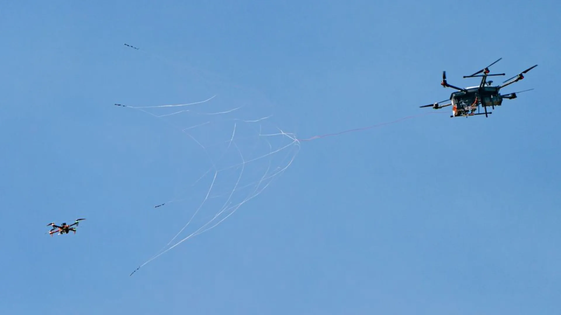 New US interceptor drone with net-gun autonomously counters UAV swarms