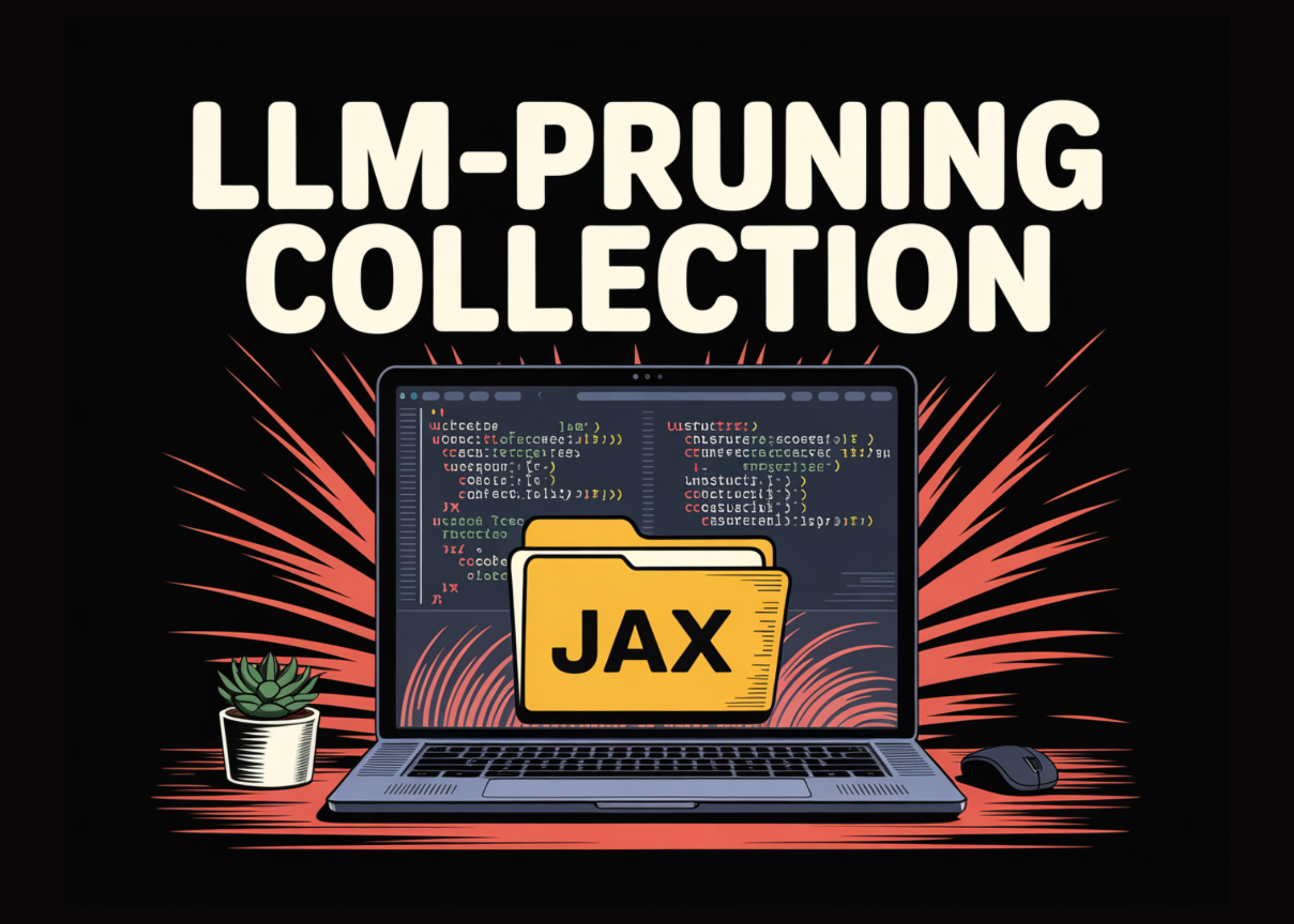 LLM-Pruning Collection: A JAX Based Repo For Structured And Unstructured LLM Compression