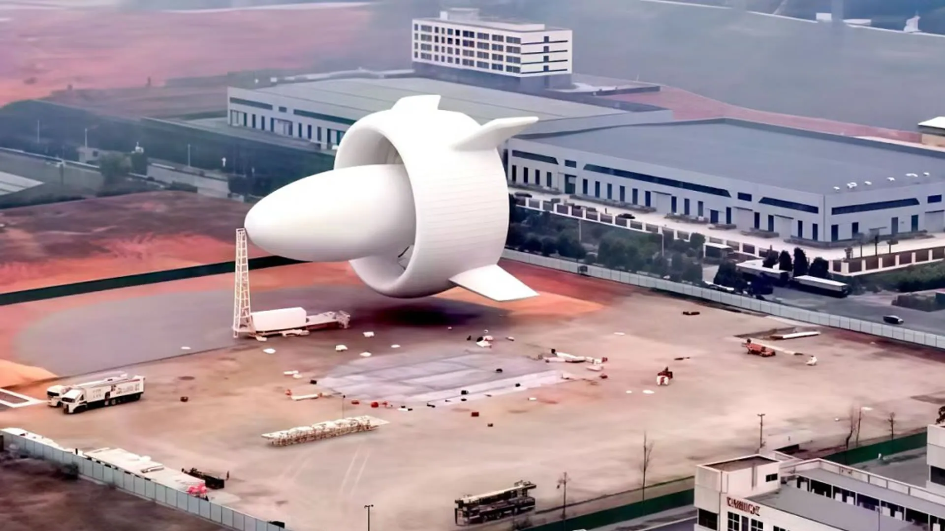 Could ‘alien-looking’ giant airship over Chinese city transform wind farms?