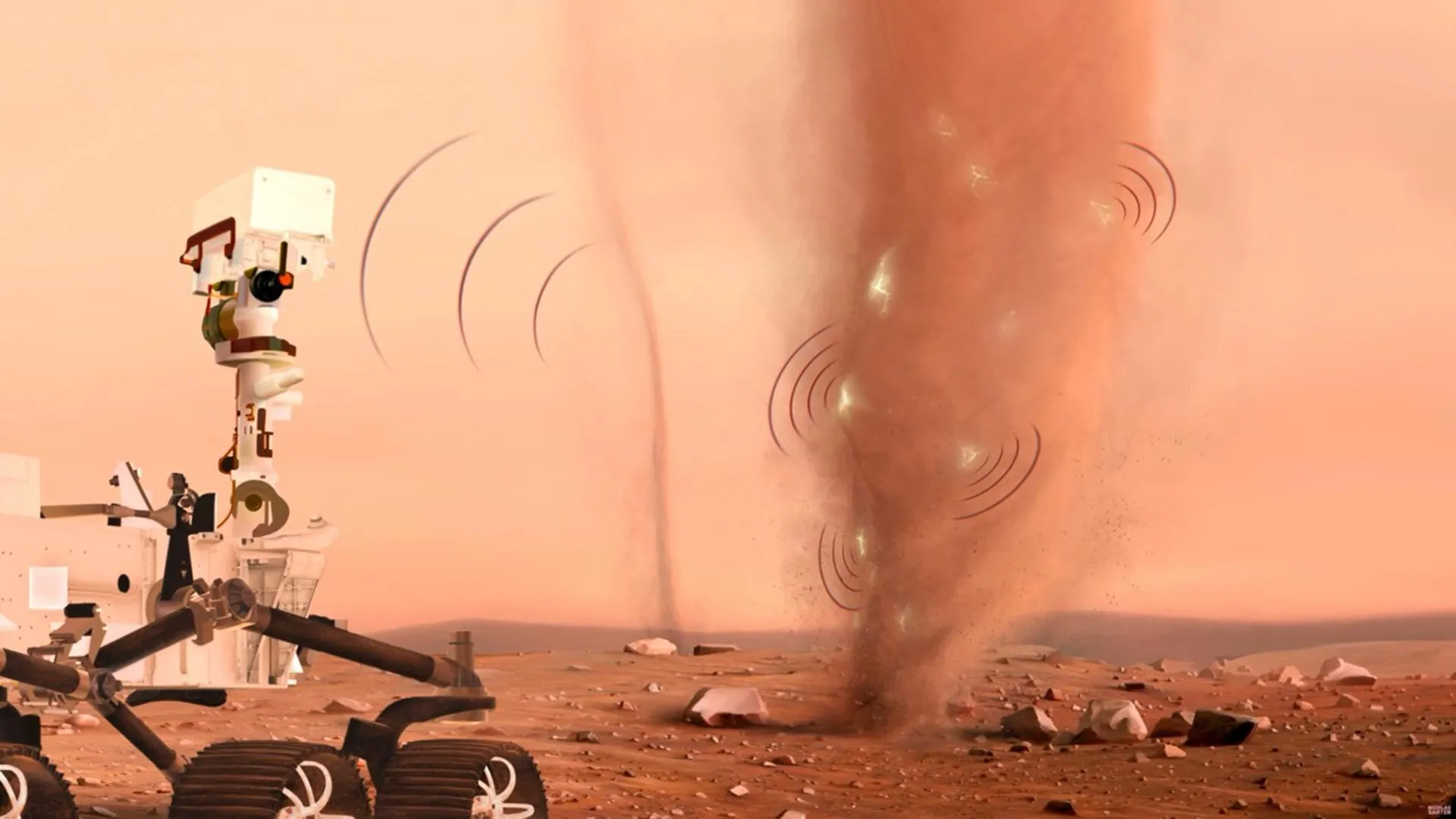 Mars dust storms are crackling with electricity