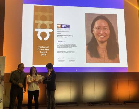 Changliu Liu Earns IFAC Robotics Outstanding Young Researcher Award