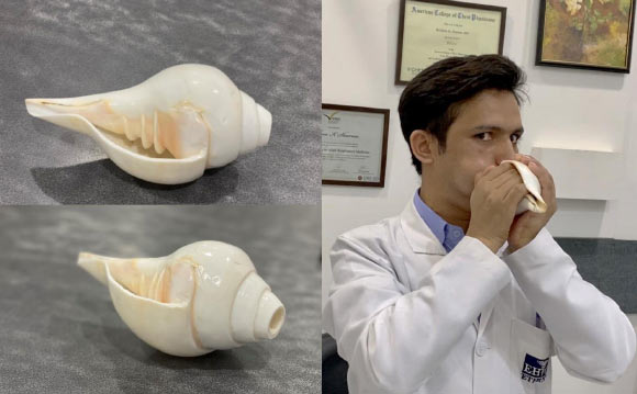 Ancient Practice of Blowing through Conch Shell Might Help Individuals with Obstructive Sleep Apnea