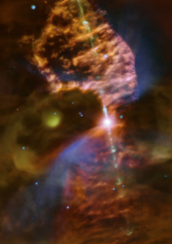 Glowing Nebula Turns Out to Be Stellar Cradle
